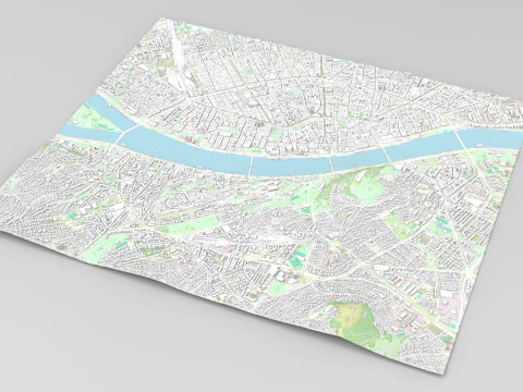 Cityscape Budapest Hungary 3D Model