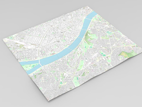 Cityscape Budapest Hungary Modèle 3D