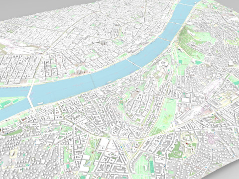 Cityscape Budapest Hungary Modèle 3D