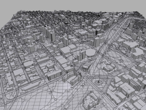 Cityscape Ottawa Canada Modelo 3D