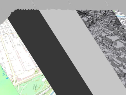 Cityscape Ottawa Canada 3D Model
