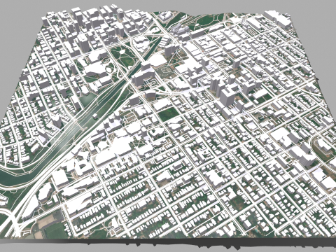 Cityscape Ottawa Canada Modelo 3D