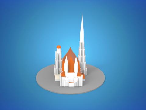 St Stephens Cathedral Wien 3D मॉडल