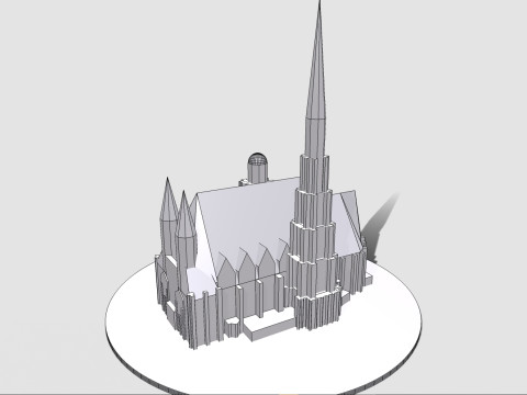St Stephens Cathedral Wien 3D मॉडल