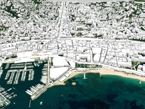 Cityscape Cannes France Model 3D