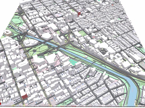 Cityscape Ottawa Canada 3D Model