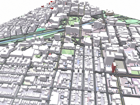 Cityscape Ottawa Canada Modelo 3D