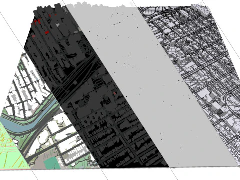 Cityscape Ottawa Canada 3D Model