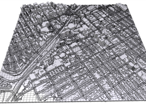 Cityscape Ottawa Canada Modelo 3D
