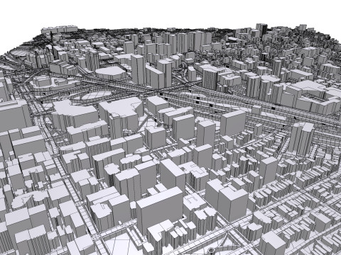 Cityscape Ottawa Canada Modelo 3D