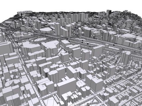 Cityscape Ottawa Canada 3D Model