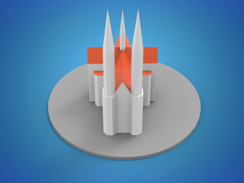 The Church of the Vow Votivkirche Wien 3D 模型
