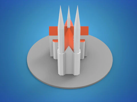 A Igreja do Voto Votivkirche Wien Modelo 3D