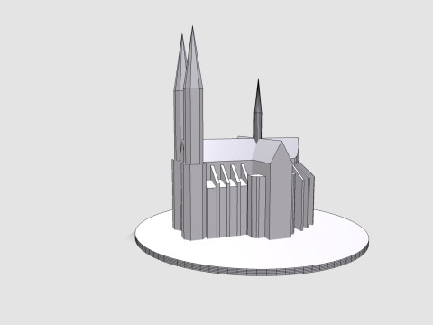 The Church of the Vow Votivkirche Wien 3D 模型