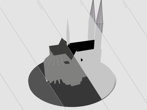 The Church of the Vow Votivkirche Wien 3D 模型