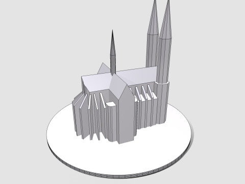 The Church of the Vow Votivkirche Wien 3D 模型