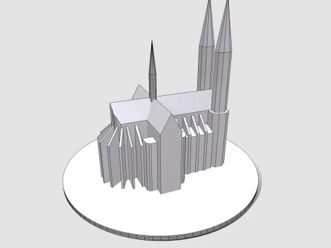 A Igreja do Voto Votivkirche Wien Modelo 3D