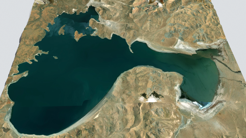 Lake Langa Tso China Modello 3D .c4d .max .obj .3ds .fbx .stl .blend 