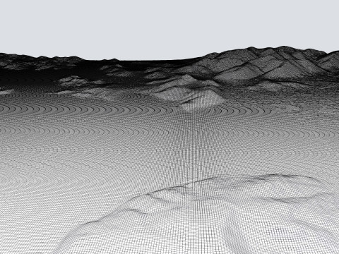 Lake Langa Tso China Modello 3D
