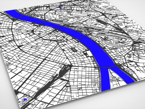 Cityscape Budapest Hungary Streets and roads Modello 3D