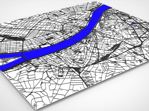 Cityscape Budapest Hungary Streets and roads Modello 3D