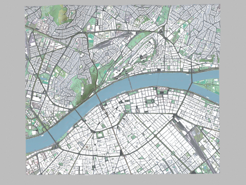 Cityscape Budapest Hungary 3D Baskı Modeli