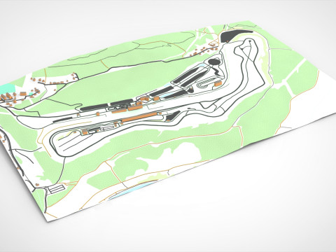 Autodrom Most Czech Republic 3D Модель