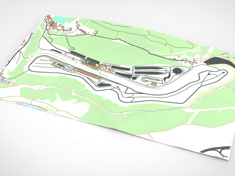 Autodrom Most Czech Republic Modelo 3D