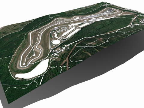 Autodrom Most Czech Republic Modelo 3D