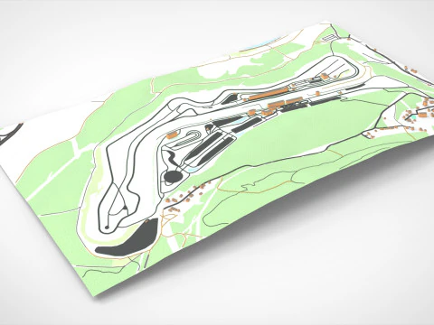 Autodrom Most Czech Republic 3D Model