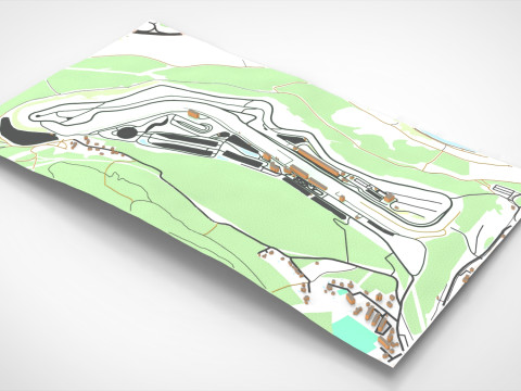 Autodrom Most Czech Republic Modelo 3D