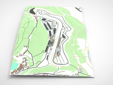 Autodrom Most Czech Republic Modelo 3D