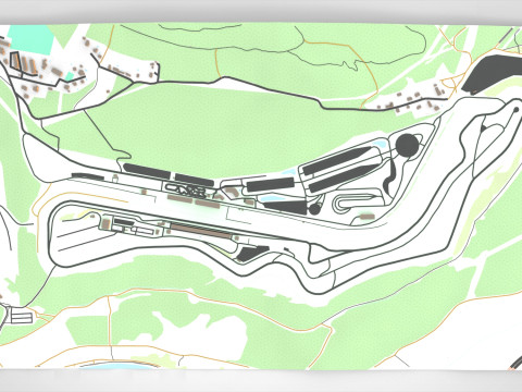 Autodrom Most Czech Republic Modelo 3D