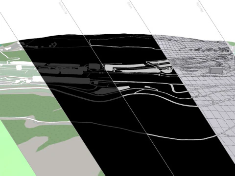 Autodrom Most Czech Republic 3D Model