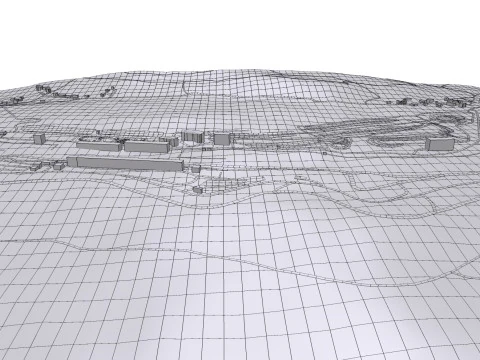 Autodrom Most Czech Republic 3D Model