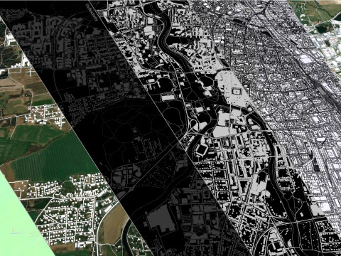 Cityscape Ceske Budejovice Czech Republic 3D Model