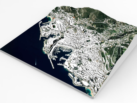 Cityscape Monaco France Model 3D
