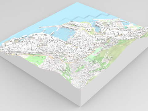 Cityscape Monaco France Model 3D