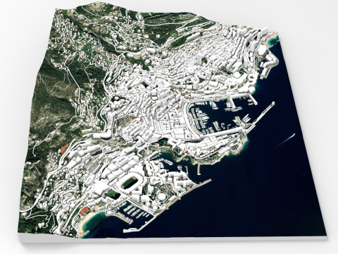 Cityscape Monaco France Model 3D