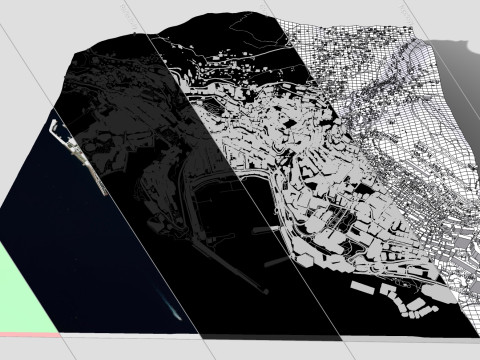 Cityscape Monaco France Model 3D
