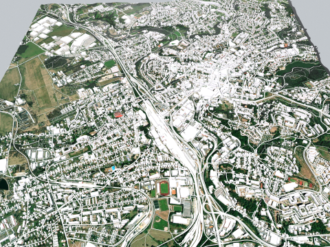 Cityscape Liberec Czech Republic Modelo 3D