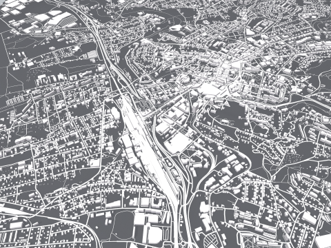 Cityscape Liberec Czech Republic Modelo 3D