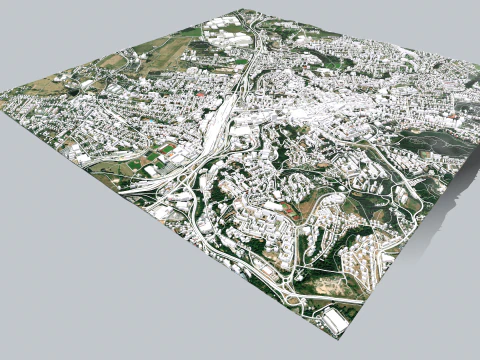 Cityscape Liberec Czech Republic 3D Model