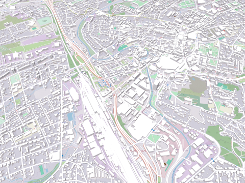 Cityscape Liberec Czech Republic Modelo 3D