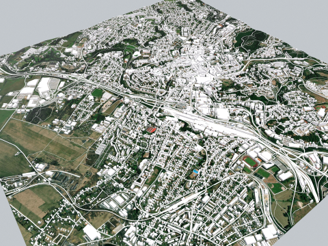 Cityscape Liberec Czech Republic Modelo 3D