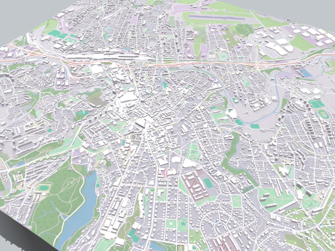 Cityscape Liberec Czech Republic Modelo 3D