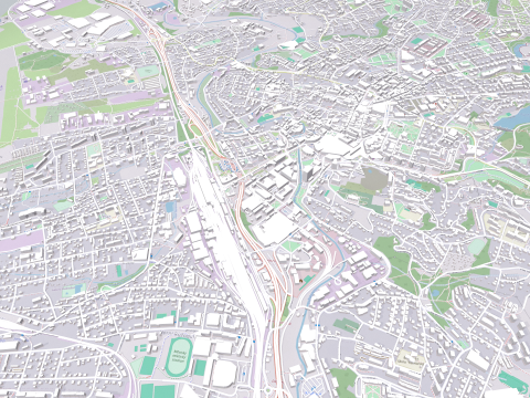 Cityscape Liberec Czech Republic Modelo 3D