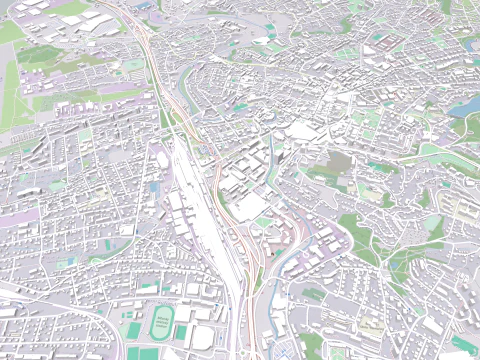 Cityscape Liberec Czech Republic 3D Model