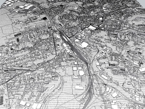 Cityscape Liberec Czech Republic Modelo 3D