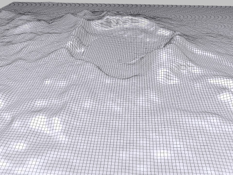 Mountain landscape Taal Volcano Modelo 3D
